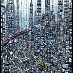 SOLD | city | 130x97cm | oil x canvas | ginza art fair | GALLERY TAGBOAT 16.10.2024-21.10.2024 | #art