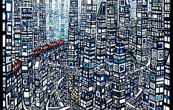 SOLD | city | 130x97cm | oil x canvas | ginza art fair | GALLERY TAGBOAT 16.10.2024-21.10.2024 | #art