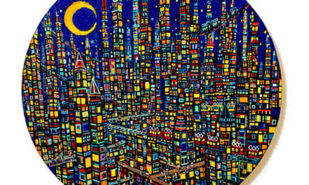 SOLD | city | 53x53cm | 2024 | ART FAIR HAKATA | GALLERY TAGBOAT | FUKUOKA