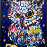 SOLD | long-eared owl | 53x45cm | 2024 | ART FAIR HAKATA | 18-24.September | GALLERY TAGBOAT | FUKUOKA