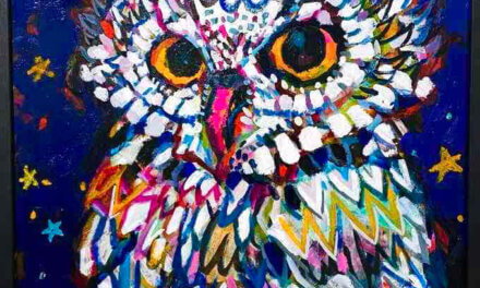 SOLD | long-eared owl | 53x45cm | 2024 | ART FAIR HAKATA | 18-24.September | GALLERY TAGBOAT | FUKUOKA