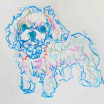 NEW | 29x21cm | drawing x paper | 2024 #dog