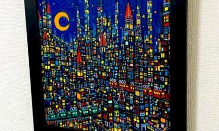 SOLD | city | 33x33cm | oil x wood panel | ginza art fair | GALLERY TAGBOAT 16.10.2024-21.10.2024 | #art