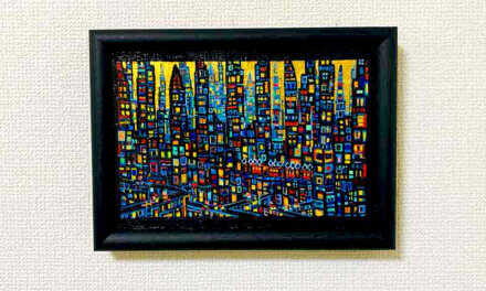 SOLD | Gold town | 15x22cm | oil x canvas | 2024 #art