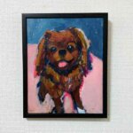 SOLD | 30x24cm | oil x paper | 2024 #dog