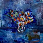 WORKS | 53x45cm | oil x wood panel  #contemporaryart #leopard