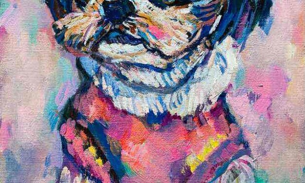 SOLD | 30x24cm | oil x paper | 2025 #dog