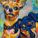 SOLD | 30x24cm | oil x paper | 2025 #dog