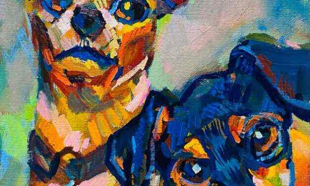 NEW | 30x24cm | oil x paper | 2025 #dog