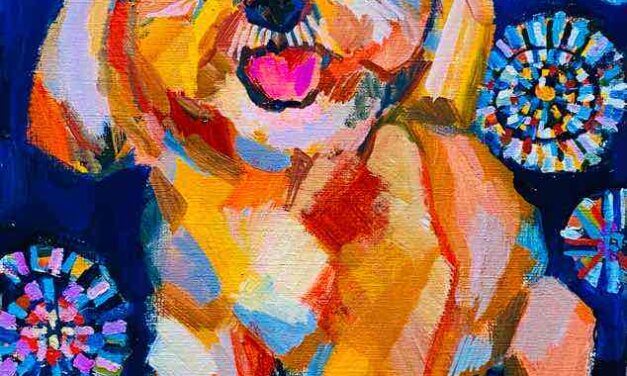 NEW | 30x24cm | oil x paper | 2025 #dog