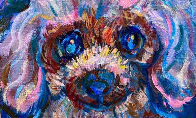 NEW | 30x24cm | oil x paper | 2025 #dog