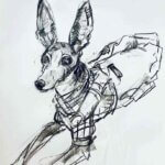 NEW | 60x50cm | drawing x paper | 2025 #dog