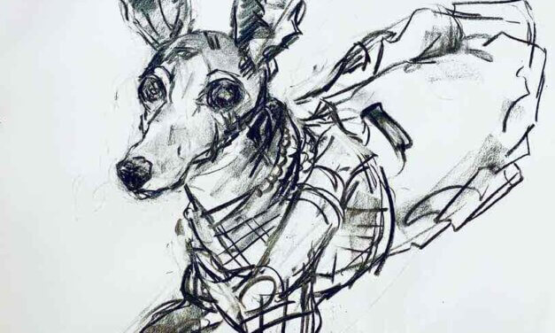 NEW | 60x50cm | drawing x paper | 2025 #dog