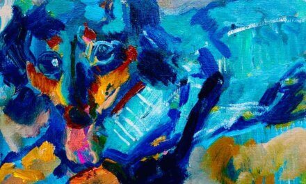 works | 30x24cm | oil x paper | 2025 #dog #cat