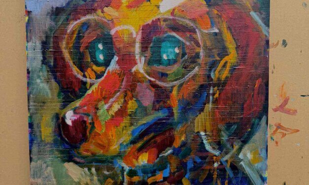 works | 53x45cm | oil x wood panel | #art