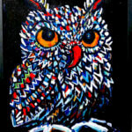 SOLD |long-eared owl | 53x45cm | oil x wood panel #tagboat