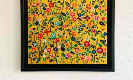 SOLD | flowers | 38x45cm | oil x wood panel #tagboat