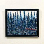 ON SALE | blue city | 38x45cm | oil x wood panel | 2025 #tagboat