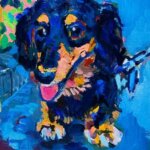 SOLD | 30x24cm | oil x paper | 2025 #dog