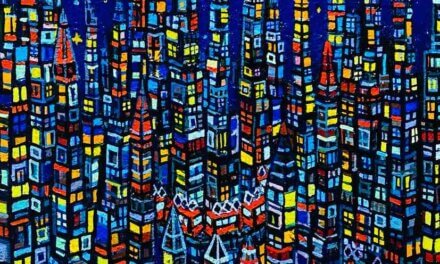 SOLD | city | 27x22cm | oil x canvas board #artsticker