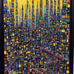 SOLD | gold town | 130x97cm | oil x canvas #tagboat