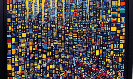 SOLD | gold town | 130x97cm | oil x canvas #tagboat
