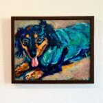SOLD | 30x24cm | oil x paper | 2025 #dog
