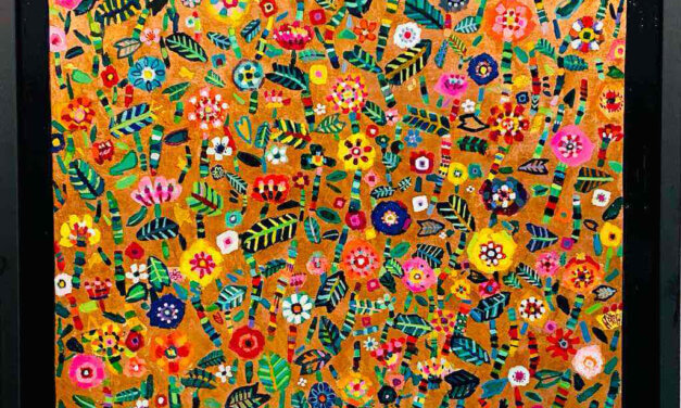 ON SALE | flowers | 45x53cm | oil x wood panel #tagboat