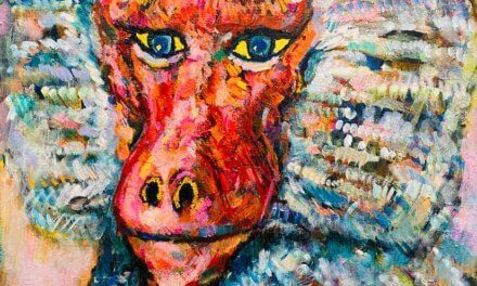 on sale | hamadryas baboon | 65x53cm | oil x wood panel #tagboat