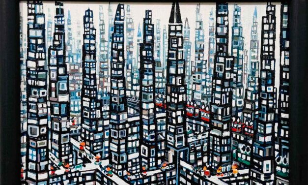 ON SALE | city | 15x22cm | oil x wood panel #landscape