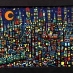 ON SALE | city | 15x22cm | oil x wood panel #landscape