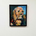 SOLD | 30x24cm | oil x paper | 2026 #dog