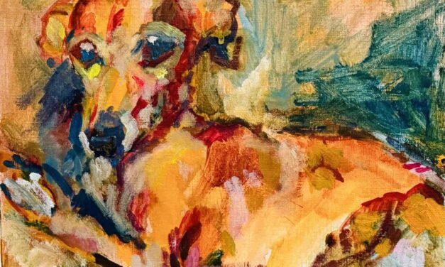 WORKS | 24x30cm | oil x paper #dog