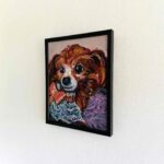 SOLD | 30x24cm | oil x paper | 2026 #dog