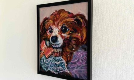 SOLD | 30x24cm | oil x paper | 2026 #dog
