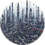 SOLD | city | 72x72cm | Exhibition | ALTER REALITY | 04.02.2025-28.02.2026 #tagboat #tokyo