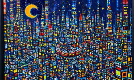 SOLD | city | 41x53cm | oil x wood panel #tagboat