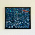 ON SALE | blue city | 38x45cm | oil x canvas board #tagboat