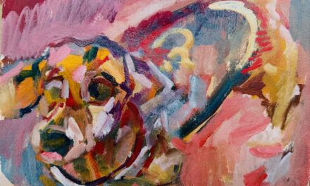 WORKS | 24x30cm | oil x paper #dog
