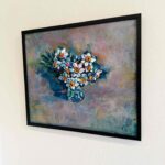ON SALE | daffodil flower | 45x53cm | oil x canvas board #tagboat