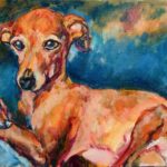 NEW | 24x30cm | oil x paper #art #dog