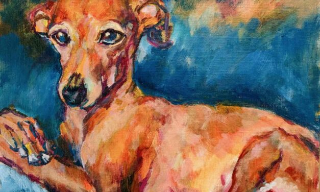NEW | 24x30cm | oil x paper #art #dog