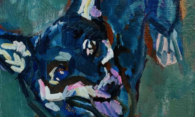 WORKS | 24x30cm | oil x paper #dog