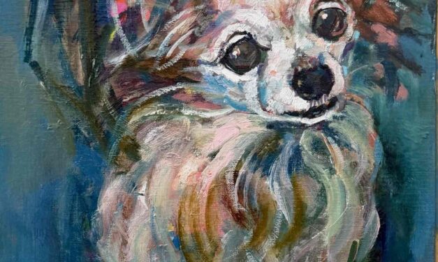 NEW | 24x30cm | oil x paper #doggy