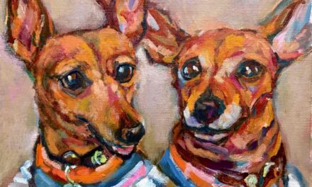 NEW | 24x30cm | oil x paper #doggy