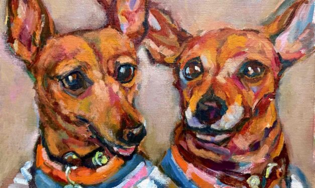NEW | 24x30cm | oil x paper #doggy