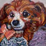 NEW | 24x30cm | oil x paper #doggy