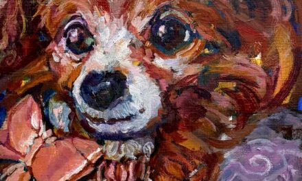 NEW | 24x30cm | oil x paper #doggy