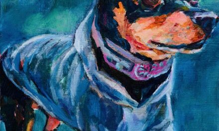 NEW | 24x30cm | oil x paper #doggy