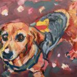 NEW | 24x30cm | oil x paper #doggy